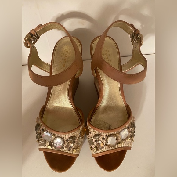 Coach wedges with beading - Picture 2 of 4